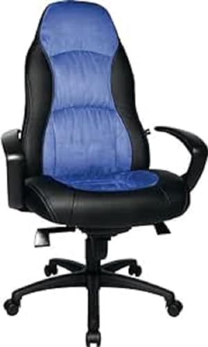 Topstar Bürostuhl Chefsessel Speed Chair inkl. Armlehnen schwarz/blau von TOPSTAR