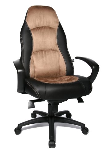 Topstar Bürostuhl Chefsessel Speed Chair inkl. Armlehnen schwarz/hellbraun von TOPSTAR