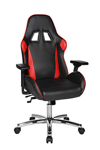 Topstar Bürostuhl Speed Chair 2 chrom inkl. Armlehnen Kunstleder rot/schwarz von TOPSTAR