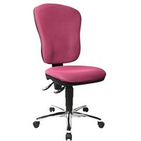 Topstar Bürostuhl Steel Point 80, 8189 BB1 Stoff rosa, Gestell chrom von Topstar