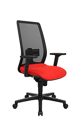 Topstar Bürostuhl T240 inkl. höhenverstellbare Armlehnen rot/schwarz von TOPSTAR