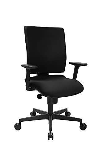 Topstar Drehstuhl Syncro CLEAN mit antibakteriellem Stoffbezug schwarz inkl. höhenverstellbare Armlehnen von TOPSTAR