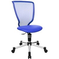 Topstar Kinderdrehstuhl Titan Junior, 71487 S18 Stoff blau, Gestell silber von Topstar