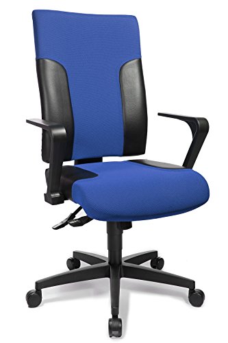 Topstar Bürostuhl Two 20 inkl. feste Armlehnen blau/schwarz von TOPSTAR