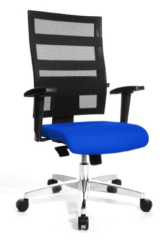 Topstar Bürostuhl X-Pander inkl. höhenverstellbare Armlehnen blau/schwarz von TOPSTAR