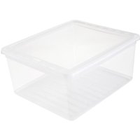 Aufbewahrungsbox 18 Liter 2er- Set, ca. 39x33,5x18 cm- Transparent von Toptex Ordnung