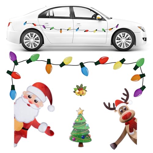 Toptime 22 Stück Weihnachts Auto Magnete, 12 Stück Reflektierende Glühbirne Magnete mit 6 Magnetdrähte, Auto Weihnachtsdeko mit Weihnachtsmann Rentier Weihnachtsbaum, Weihnachten Magnete Kühlschran Toptime 22 Stück Weihnachts Auto Magnete, 12 Stück Reflektierende Glühbirne Magnete mit 6 Magnetdrähte, Auto Weihnachtsdeko mit Weihnachtsmann Rentier Weihnachtsbaum, Weihnachten Magnete Kühlschran von Toptime