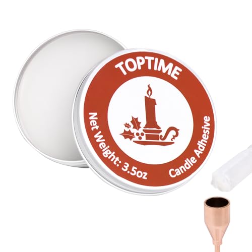 Toptime Kerzenhalter Zubehör, 100g Weicher Kerzenkleber für Kerzenhalter Verschiedenen Größen, Kerzen Klebeplättchen Befestigen Stabkerzen Stumpenkerze, Kerze Klebstoff für Kerzenständer Glas Metall Toptime Kerzenhalter Zubehör, 100g Weicher Kerzenkleber für Kerzenhalter Verschiedenen Größen, Kerzen Klebeplättchen Befestigen Stabkerzen Stumpenkerze, Kerze Klebstoff für Kerzenständer Glas Metall von Toptime