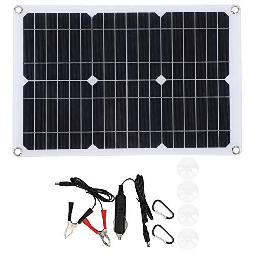 Topyond 20 W 18 V Monokristallines Silizium-Solarpanel-Ladegerät, Modul-Notladegerät Für Den Außenbereich Für Outdoor-Telefone Und Autobatterien von Topyond