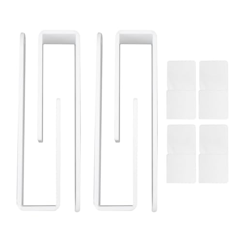 Hat Racks for Baseball Caps, 4 Pack Acrylic Hat Organizer for Men Women, Hat Hanger Strong Adhesive for Door, Bedroom, Closet, Display and Storag (White) von Topyond