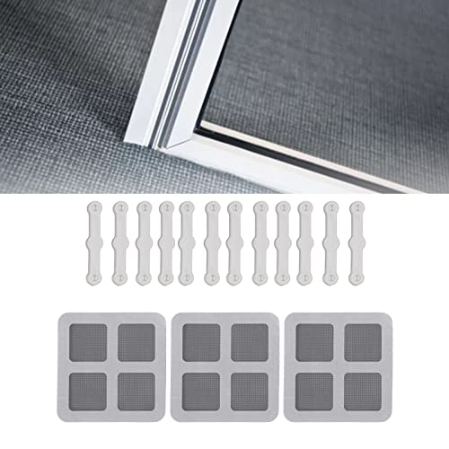 Topyond 12 Stück Fliegengitter-Fenster-Clips für Fliegengitter Fenster,Heimfenster-Montageschnalle für Fliegengitter-Insektenschutz,Befestigungszubehör von Topyond