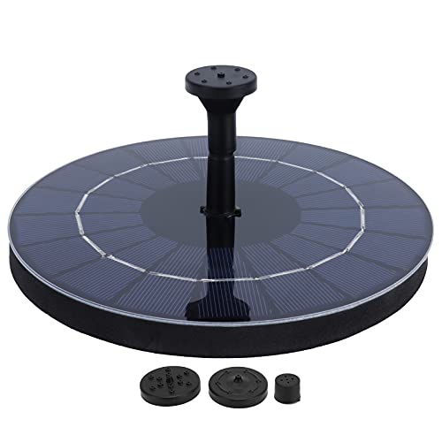 Topyond 3.5W Solar Fountain Pump,Bird Bath Fountain with 4 Nozzles, Floating Water Pump for Bird Bath, Fish Tank, Pond, Pool, Garden and Outdoor von Topyond