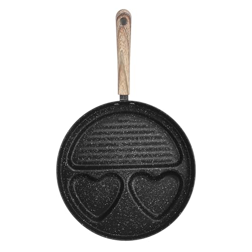 Topyond Egg Frying Pan, Nonstick Divided Grill Pan, 3-Section Versatile Breakfast Grilling Pan Skillet,Steak Griddle Pan for Any Kitchen and Cooktop (1) von Topyond