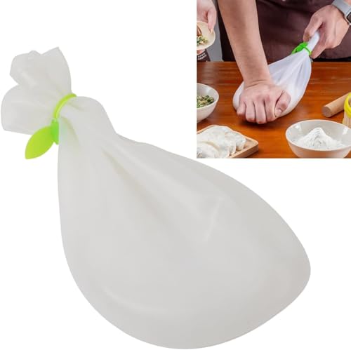 Topyond Großer Silikon Knetbeutel,28*40cm Wiederverwendbarer Silikonbeutel in Lebensmittelqualität, Multifunktionaler Silikon Mehlmischungs Gebäck Teig Knetbeutel, Mehlmischbeutel Konservierungsbeutel von Topyond