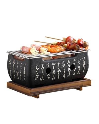 Topyond Japanischer Barbecue-Grill,Tischgrill Holzkohle,BBQ Holzkohlegrills Picknickgrill,Campinggrill, Räuchergrill,Tragbarer Kochherd Holzkohleofen für Outdoor Garten Grillrost(24 x 12,5cm) Topyond Japanischer Barbecue-Grill,Tischgrill Holzkohle,BBQ Holzkohlegrills Picknickgrill,Campinggrill, Räuchergrill,Tragbarer Kochherd Holzkohleofen für Outdoor Garten Grillrost(24 x 12,5cm) von Topyond