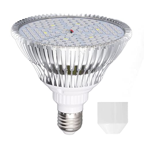 Topyond LED-Wachstumslampe Mit Geringem Stromverbrauch Für Den Innenbereich, Vollspektrum-Pflanzen-Wachstumslichter, Geringe Wärmeentwicklung, Energieeffizient(E27-80W-120) von Topyond