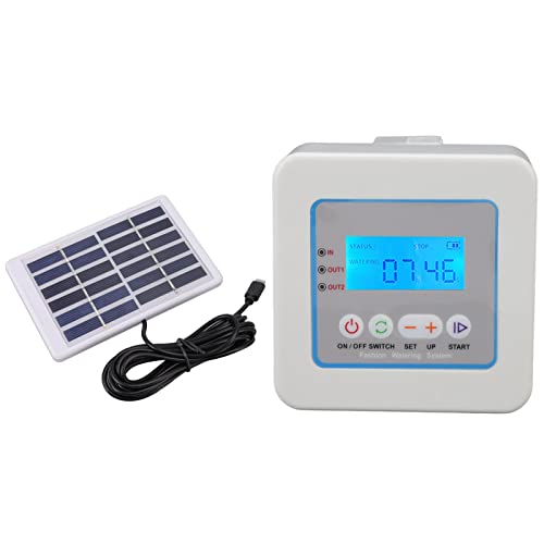 Topyond Solar Automatic Tropfbewässerungssystem, Zimmerpflanze Auto -Selbstbewässerungsgerät, programmierbarer Timer, für Gartenbalkon im Freien während der Ausfahrt Topyond Solar Automatic Tropfbewässerungssystem, Zimmerpflanze Auto -Selbstbewässerungsgerät, programmierbarer Timer, für Gartenbalkon im Freien während der Ausfahrt von Topyond
