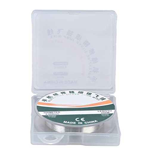 Topyond Superfeiner SilberSprungdraht,Silber,Ultrafein,200 M Länge,0,009 Mm Durchmesser,Isolierter,Emaillierter Draht Für Die Telefonreparatur Topyond Superfeiner SilberSprungdraht,Silber,Ultrafein,200 M Länge,0,009 Mm Durchmesser,Isolierter,Emaillierter Draht Für Die Telefonreparatur von Topyond