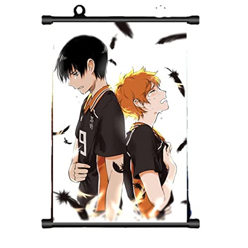 Rollbild/Kakemono aus Stoff/Poster Anime Haikyuu Farbe 3D wandkunst wand-deko -40*60CM von Torchic