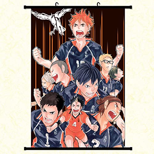 Rollbild/Kakemono aus Stoff/Poster Anime Haikyuu Farbe 3D wandkunst wand-deko -40*60CM von Torchic