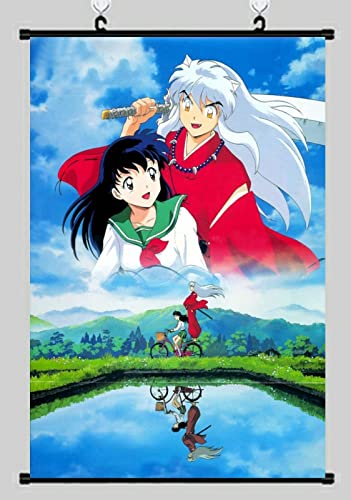 Rollbild/Kakemono aus Stoff/Poster Anime Inuyasha Farbe 3D wandkunst wand-deko -40*60CM von Torchic