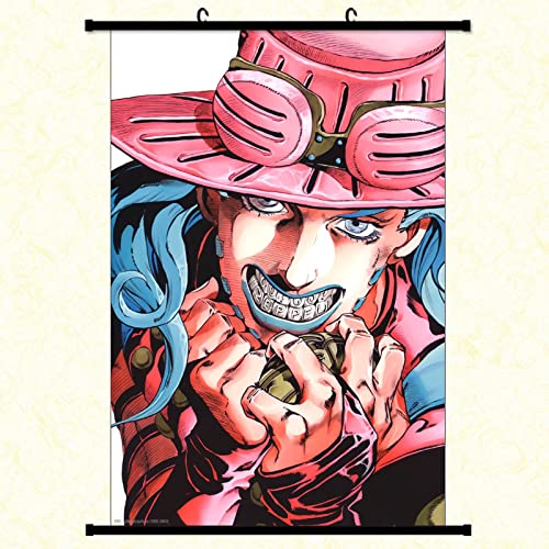 Rollbild/Kakemono aus Stoff/Poster Anime JoJo's Bizarre Adventure Color 3D wandkunst wand-deko -60*90CM von Torchic