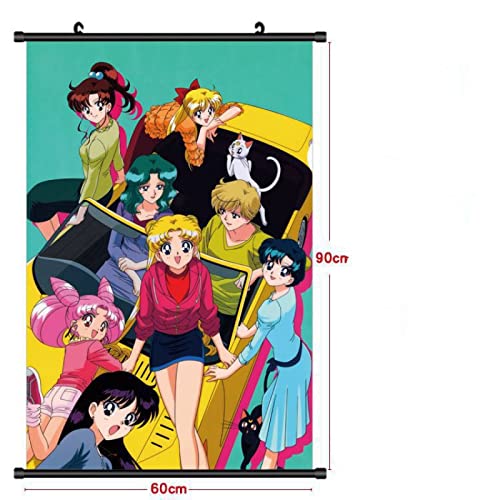Rollbild/Kakemono aus Stoff/Poster Anime Sailor Moon Farbe 3D wandkunst wand-deko -40*60CM von Torchic
