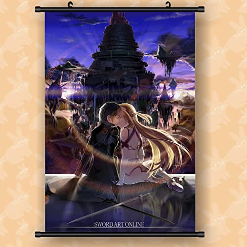 Rollbild/Kakemono aus Stoff/Poster Anime Sword Art Online Farbe 3D wandkunst wand-deko -40*60CM von Torchic