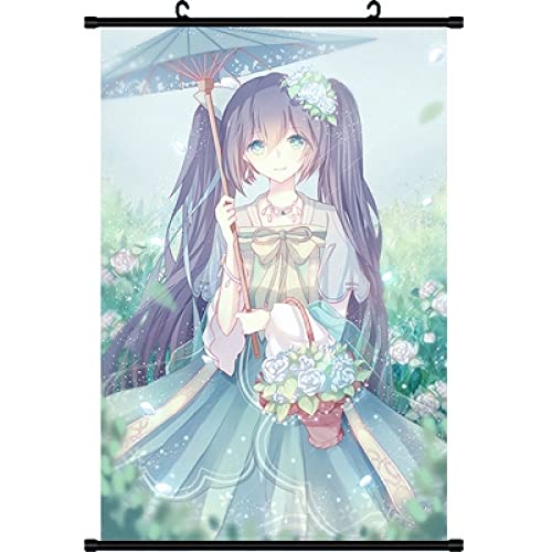 Torchic Rollbild/Kakemono aus Stoff/Poster Anime Hatsune Miku Farbe 3D wandkunst wand-deko -40*60CM von Torchic