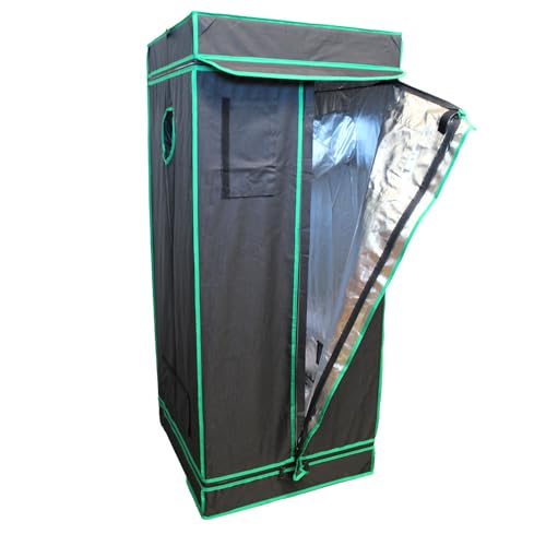 GROWSTERS Growzelt 100x100x200cm, Indoor Grow Tent Reflektierendes Mylar für Hydrokultur, Anbausystem, herausnehmbarer Boden, Homegrowing, Zuchtschrank, Mini-Gewächshaus von Torcster