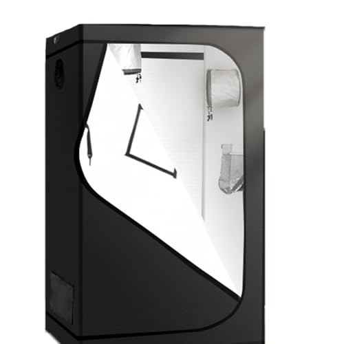 GROWSTERS Growzelt 80x80x160cm,Indoor Grow Tent Reflektierendes Mylar für Hydrokultur, Anbausystem, herausnehmbarer Boden, Homegrowing, Zuchtschrank, Mini-Gewächshaus von Torcster