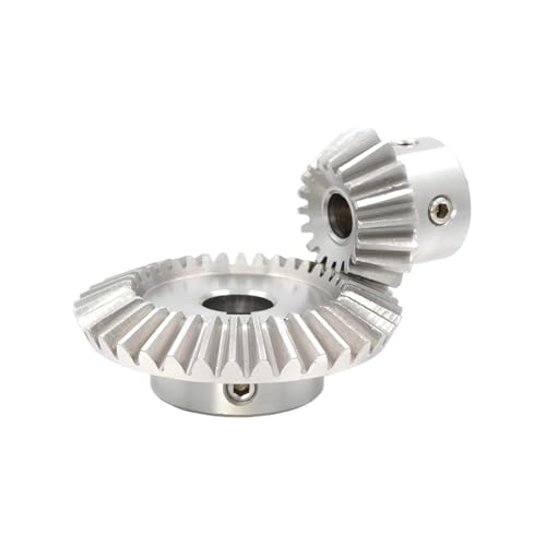 1 Stück 1,5 Module 18T/36Z Edelstahl-Kegelrad für Motor, Geschwindigkeitsverhältnis 1:2, Bohrung 12mm 1 Stück 1,5 Module 18T/36Z Edelstahl-Kegelrad für Motor, Geschwindigkeitsverhältnis 1:2, Bohrung 12mm von Torehueju