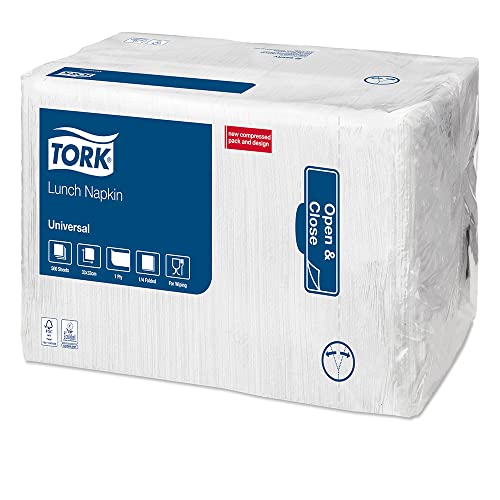 Servietten 32,5x32,5 cm 1/4 Falz, 1lagig, 509300, 4.000 Stück/Karton von Tork