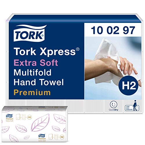 TORK 100297 Xpress® Multifold Premium Papierhandtuecher (L x B) 34cm x 21cm Hochweiß 21 x 100 Bl./ von Tork