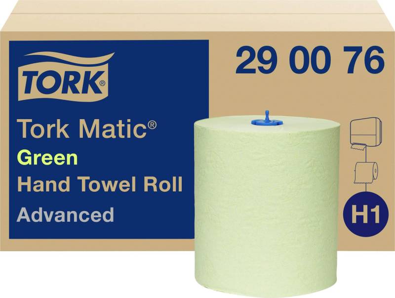 TORK 290076 Papierhandtücher Grün 900 m Badzubehör Sanitärbedarf Handtücher von Tork