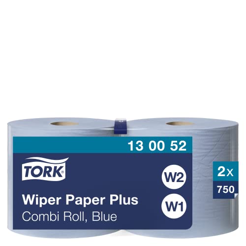 Tork 130052 Starke Mehrzweck Papiertücher für W1/W2 Systeme / 2-lagiges saugfähiges Papier in Blau / 2 x 255m Tork 130052 Starke Mehrzweck Papiertücher für W1/W2 Systeme / 2-lagiges saugfähiges Papier in Blau / 2 x 255m von Tork