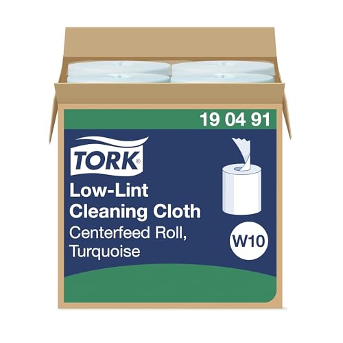 Tork 190491 fusselarme Reinigungstücher im W10 Spendereimer mit Einzelblatt Entnahme / 1-lagige, starke Putztuchrolle in Türkis / Leicht verschließbarer Deckel / Premium Qualität / 4 x 60 m Tork 190491 fusselarme Reinigungstücher im W10 Spendereimer mit Einzelblatt Entnahme / 1-lagige, starke Putztuchrolle in Türkis / Leicht verschließbarer Deckel / Premium Qualität / 4 x 60 m von Tork
