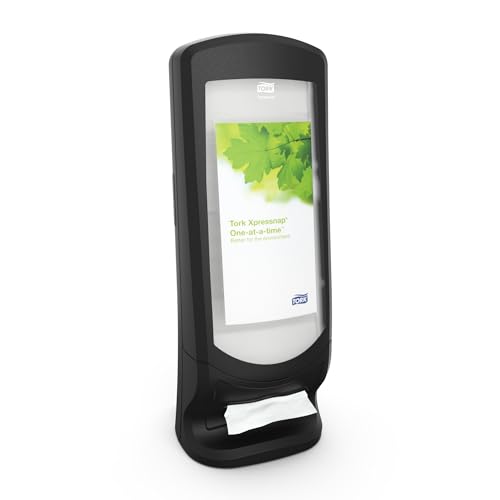 Tork 272211 Xpressnap Steh- und Wandspender für N4 Spenderservietten / Serviettenspender in Schwarz von Tork