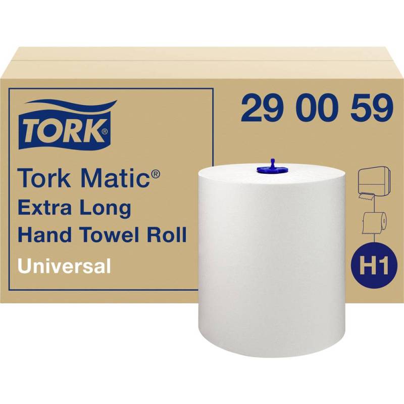 Tork 290059 Papierhandtücher Handtücher Handtuchrolle Papier Weiß 1680 M B-Ware von Tork