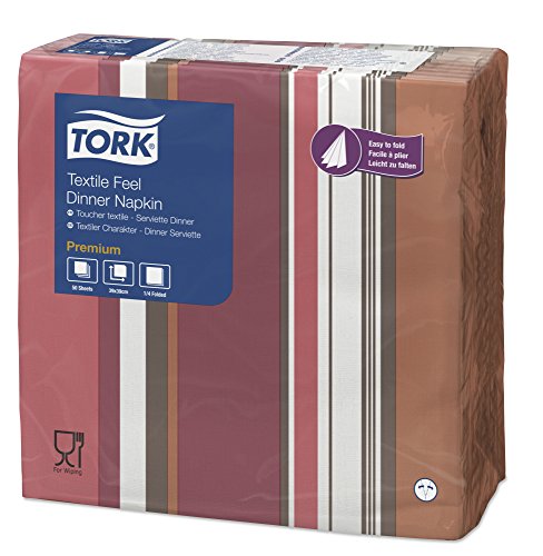 Tork 477431 Textile Feel Retro Milano Dinnerserviette (600-er pack) von Tork