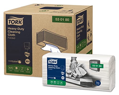 Tork 530177 Extra starke Reinigungstücher, Weiß (300-er Pack) von Tork