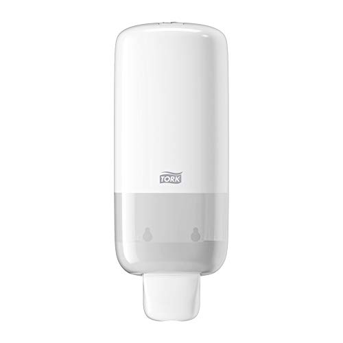 Tork Seifenspender Wandmontage für Seife und Hautpflegeprodukte Weiß S4, "Easy to use"-zertifiziert, Elevation Design, 561500 von Tork