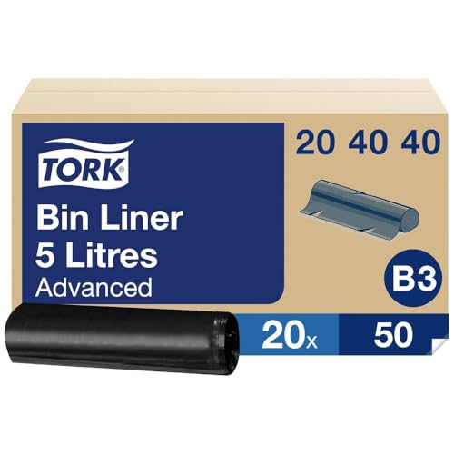 Tork Advanced 204040 - Abfallsäcke, 5 Liter, Paket mit 1000 Stück Tork Advanced 204040 - Abfallsäcke, 5 Liter, Paket mit 1000 Stück von Tork