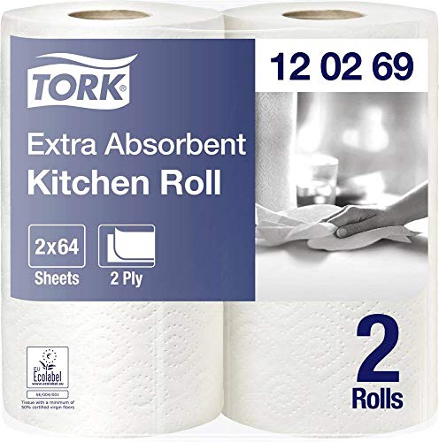Tork Haushaltstücher, 15,36 m x 24 cm, 1 Packung mit 2 Rollen von Tork