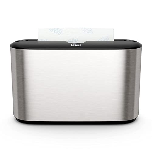 Tork Image Design Xpress Multifold Handtuchspender H2/H23, Image Design – Papierhandtuchspender 302030, einmalige Dosierung, Edelstahl von Tork
