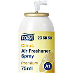 Tork Premium Lufterfrischer Spray mit Zitrusduft A1, Flexible Einstellung, 12 Nachfüllungen, 236050 von Tork