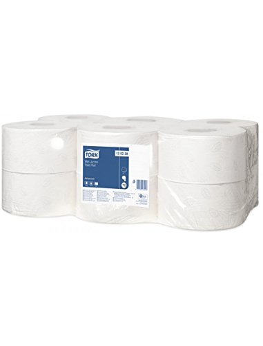 Tork Mini Jumbo Toilettenpapierrollen, 12 Rollen von Tork