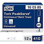 Tork Falthandtücher H5 ? Tork PeakServe für Endlos-Handtücher Universal 20,1 x 20,1 x 22,5 cm Weiß 12 Stück à 410 Blatt von Tork