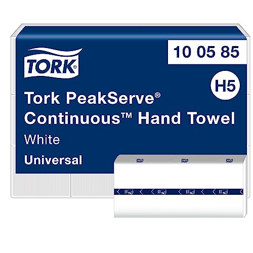 Tork PeakServe Endlos-Papierhandtücher Weiß H5, Universal-Qualität, komprimiert, 12 × 410 Tücher, 100585, Mittel von Tork