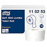 Tork Premium Mini Jumbo Toilettenpapier T2 2-lagig 110253 12 Rollen à 850 Blatt von Tork